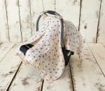 Çiçek Desenli Müslin Puset Örtüsü “Blossom” - Görsel 2