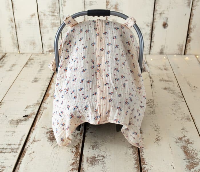 Çiçek Desenli Müslin Puset Örtüsü “Blossom” - Görsel 4