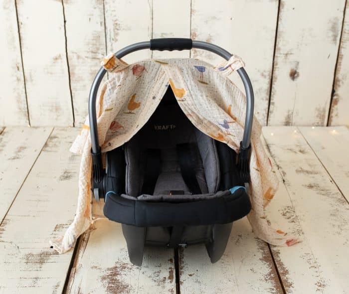 Kuş Desenli Müslin Puset Örtüsü “Birdie” - Görsel 5