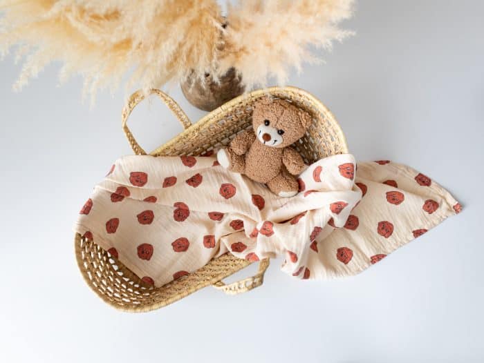 Köpek Desenli Müslin Örtü "Curly Dog" - Görsel 1