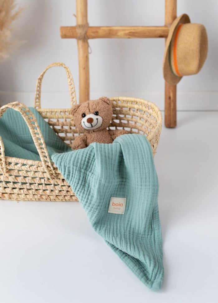 4 Kat Müslin Örtü Mint - Görsel 3