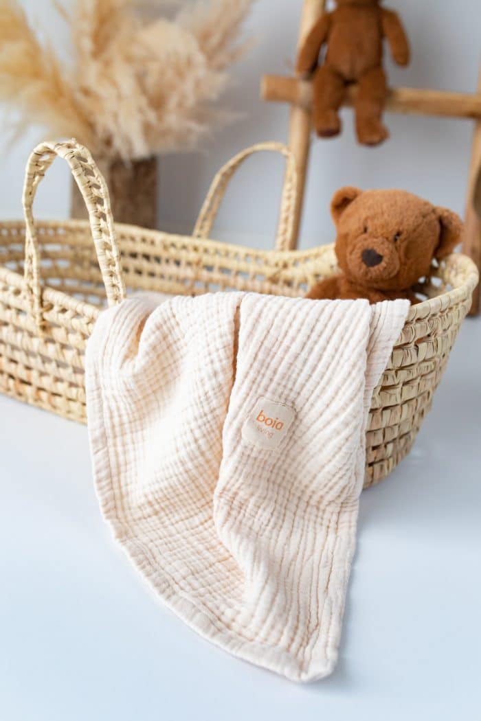 4 Kat Müslin Örtü Bej - Görsel 4