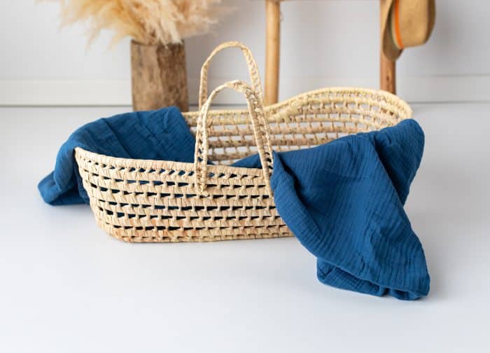 4 Kat Müslin Örtü Navy - Görsel 3