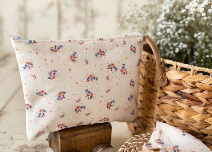 Çiçek Desenli Müslin Çanta “Blossom” - Görsel 2