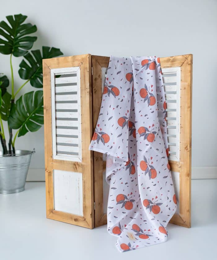 5W3A5858 Portakal Desenli Müslin Set "Juicy Orange" - Görsel 1