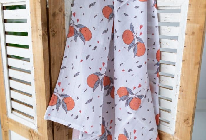 Portakal Desenli Müslin Set "Juicy Orange" - Görsel 3