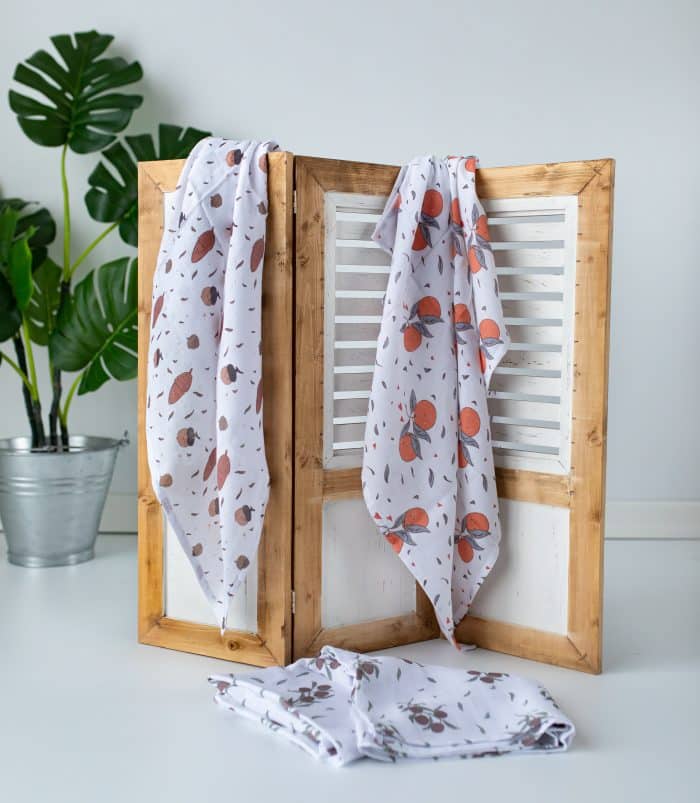 Portakal Desenli Müslin Set "Juicy Orange" - Görsel 4