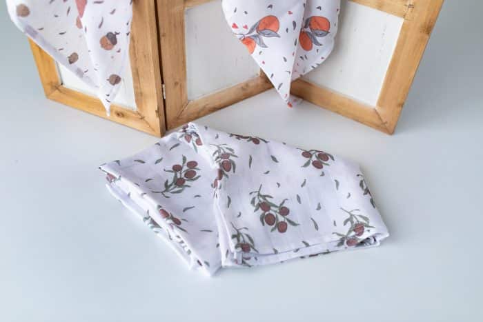 Zeytin Desenli Müslin Set “Healthy Olive” - Görsel 3