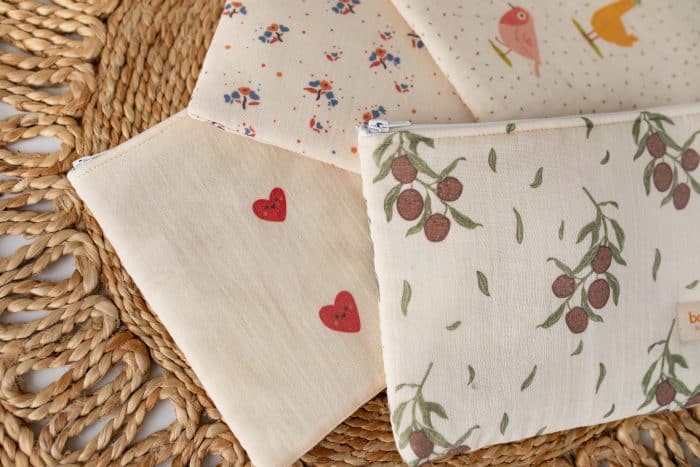 Kalp Desenli Müslin Çanta "Cute Hearts" - Görsel 4