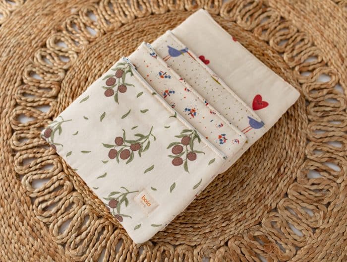 Kalp Desenli Müslin Çanta "Cute Hearts" - Görsel 3