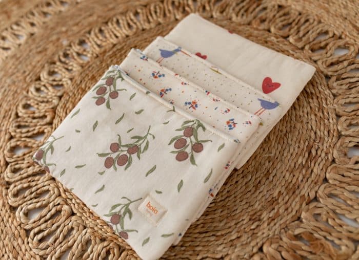 Çiçek Desenli Müslin Çanta “Blossom” - Görsel 6