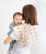 Kalp Desenli Müslin Omuz Örtüsü (Alezli) - Görsel 2