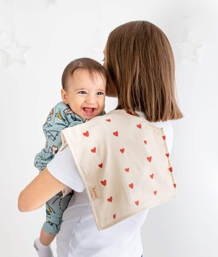 Kalp Desenli Müslin Omuz Örtüsü (Alezli) - Görsel 2