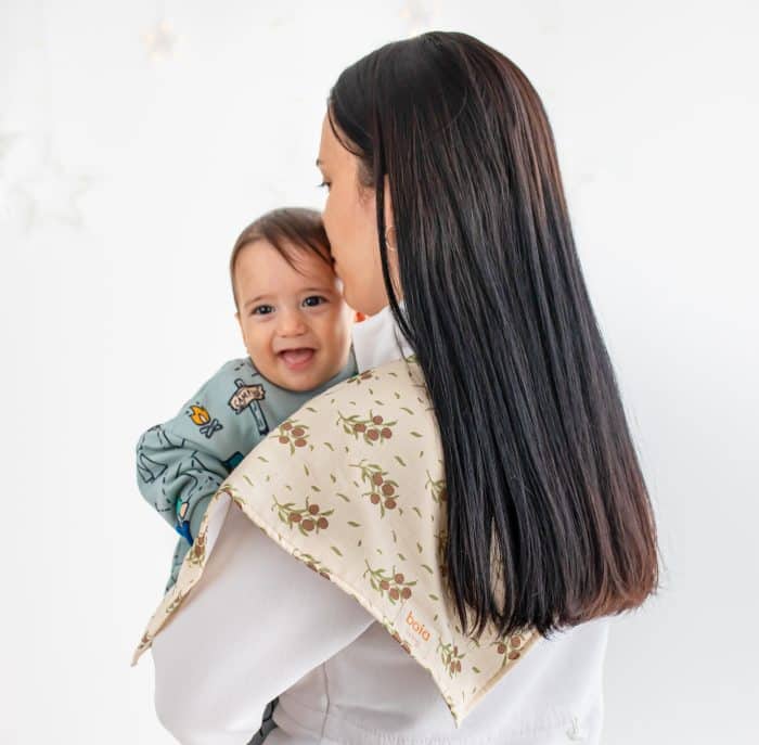 Zeytin Desenli Müslin Omuz Örtüsü (Alezli) - Görsel 2