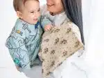 Zeytin Desenli Müslin Omuz Örtüsü (Alezli)