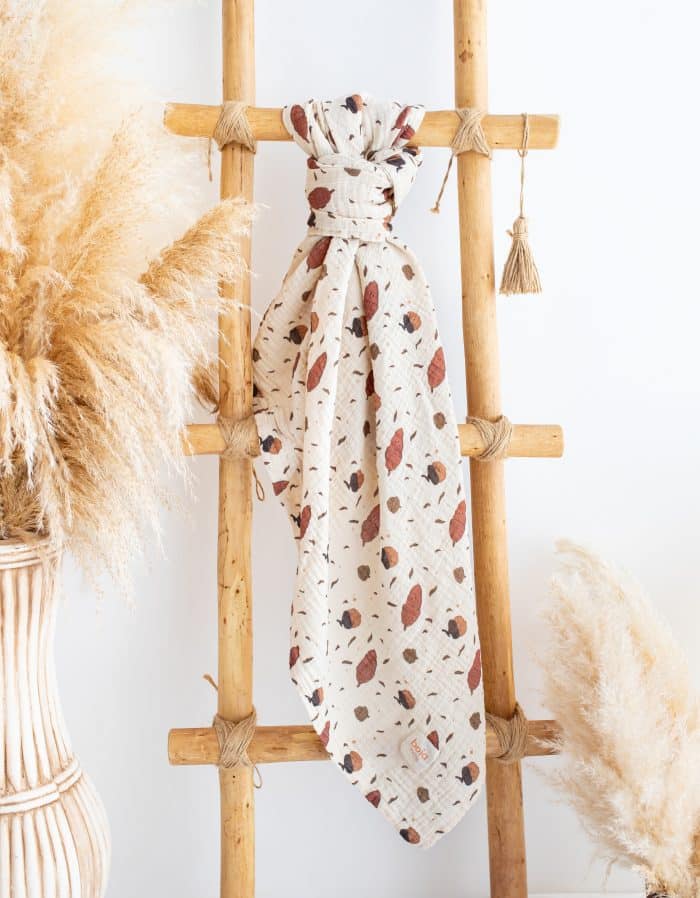 Meşe Palamudu Müslin Örtü "Friendly Acorn" - Görsel 2