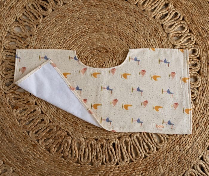 Kuş Desenli Müslin Omuz Örtüsü (Alezli) - Görsel 3