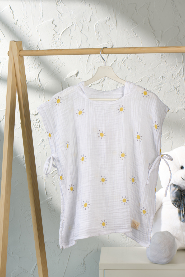 DBoia10502 Güneş Müslin Panço "Boia Sun" - Görsel 1