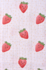 Çilek Müslin Panço "Happy Strawberry" - Görsel 5