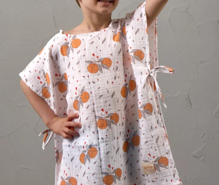 Portakal Müslin Panço "Juicy Orange" - Görsel 4