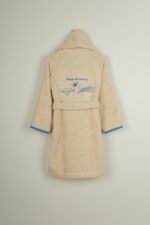 boia living Erkek Çocuk Bornoz / Organik Pamuk & Nakış Detaylı - Görsel 3