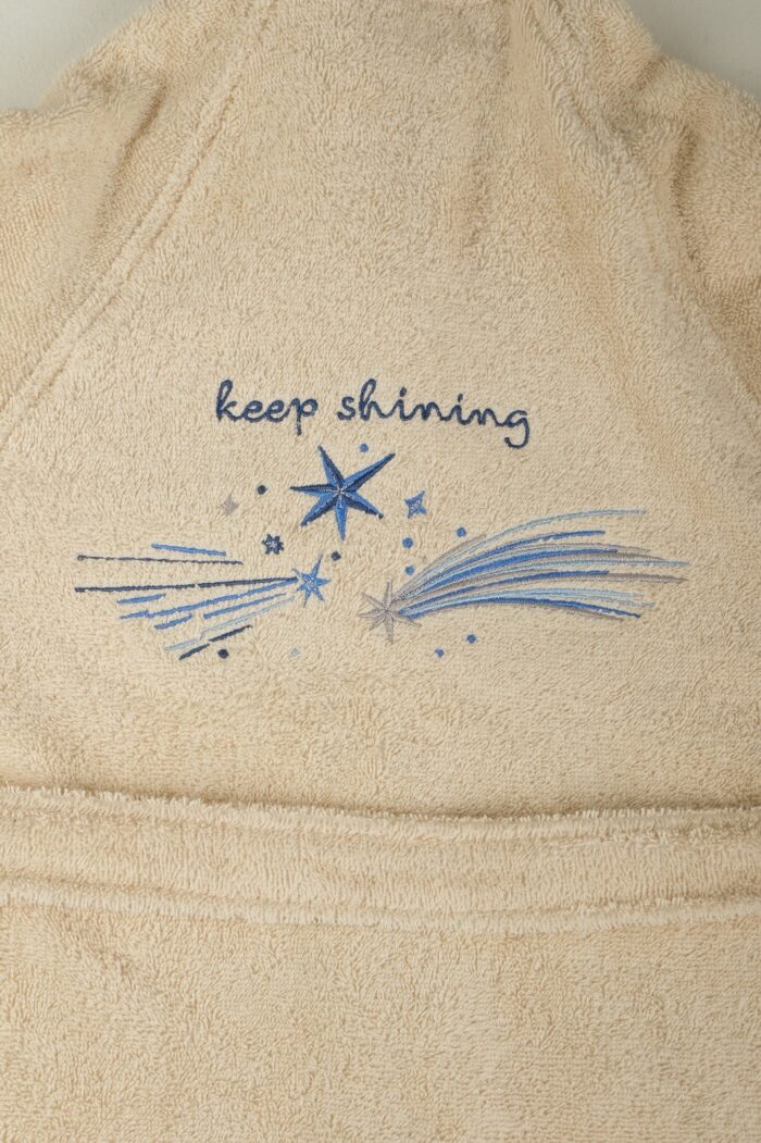 boia living Erkek Çocuk Bornoz / Organik Pamuk & Nakış Detaylı - Görsel 5