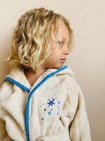 boia living Erkek Çocuk Bornoz / Organik Pamuk & Nakış Detaylı - Görsel 6