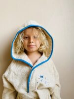 boia living Erkek Çocuk Bornoz / Organik Pamuk & Nakış Detaylı